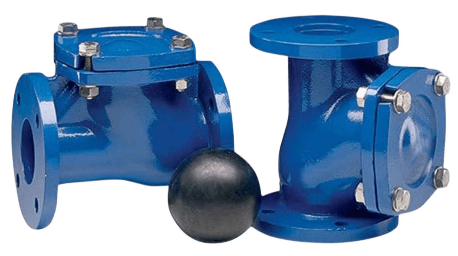 Cast iron flanged check valve, non-return type, supplied in Nepal