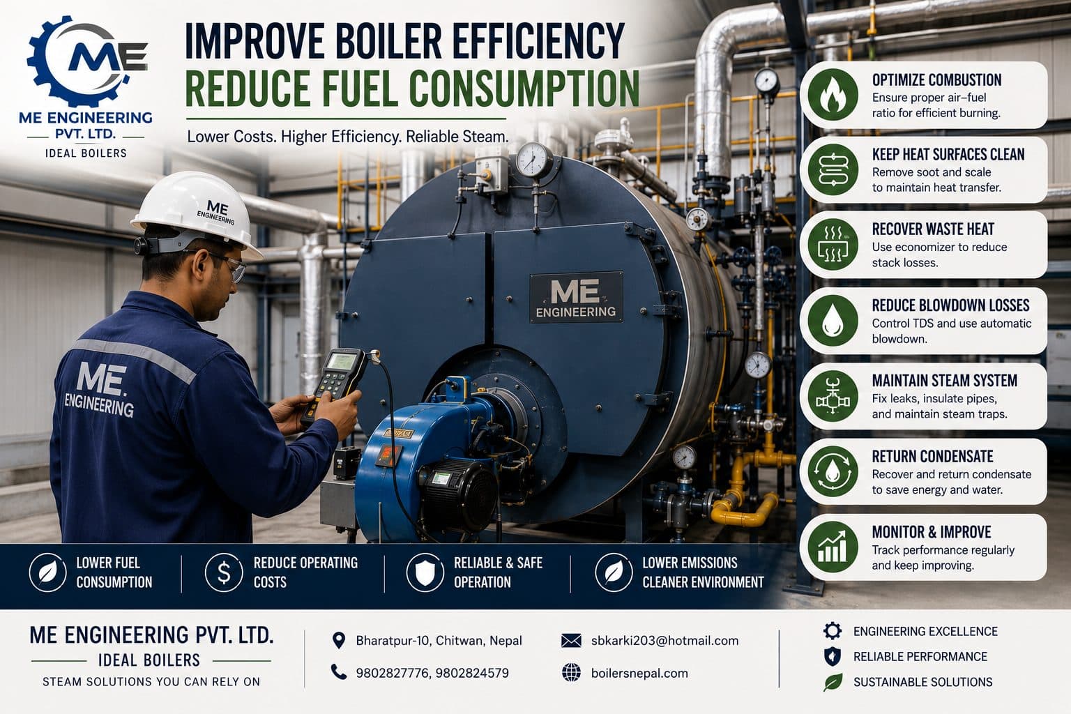 How to Improve Boiler Efficiency and Reduce Fuel Consumption in Nepal