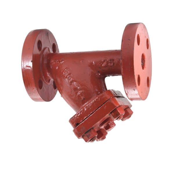 Cast steel flanged Y-type strainer Model CS-3, supplied in Nepal