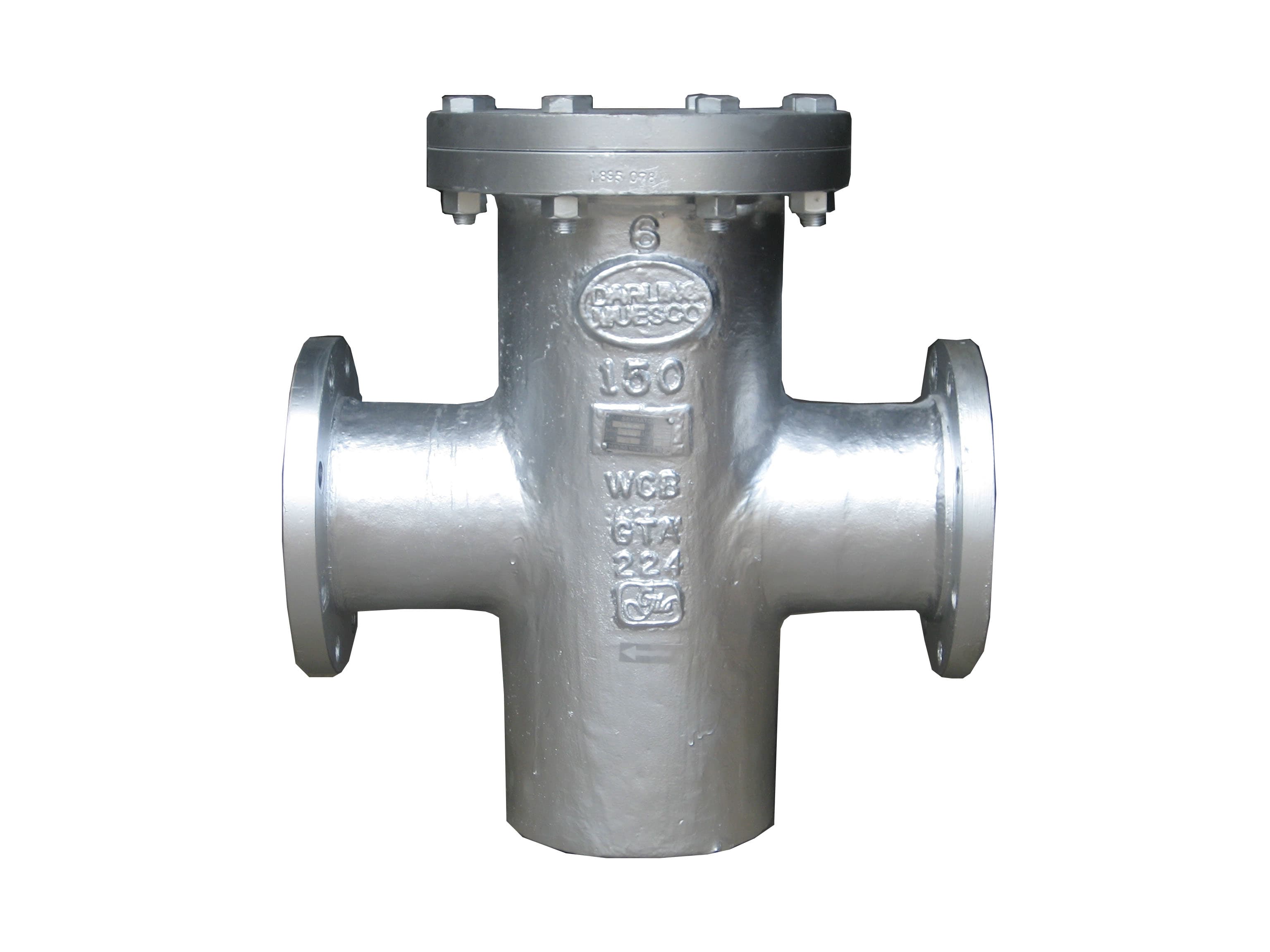 Carbon steel flanged moisture separator for dry steam supply, supplied in Nepal
