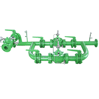 Factory-assembled water pressure reducing station, supplied in Nepal