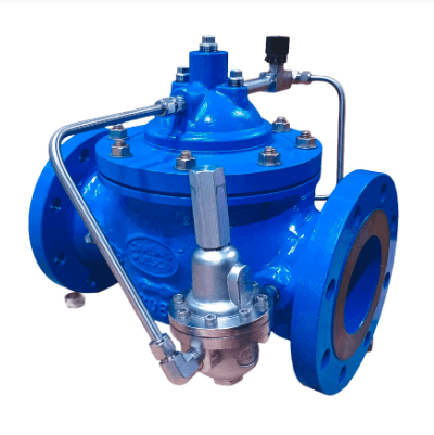 Self-acting pressure reducing valve for liquid service, supplied in Nepal