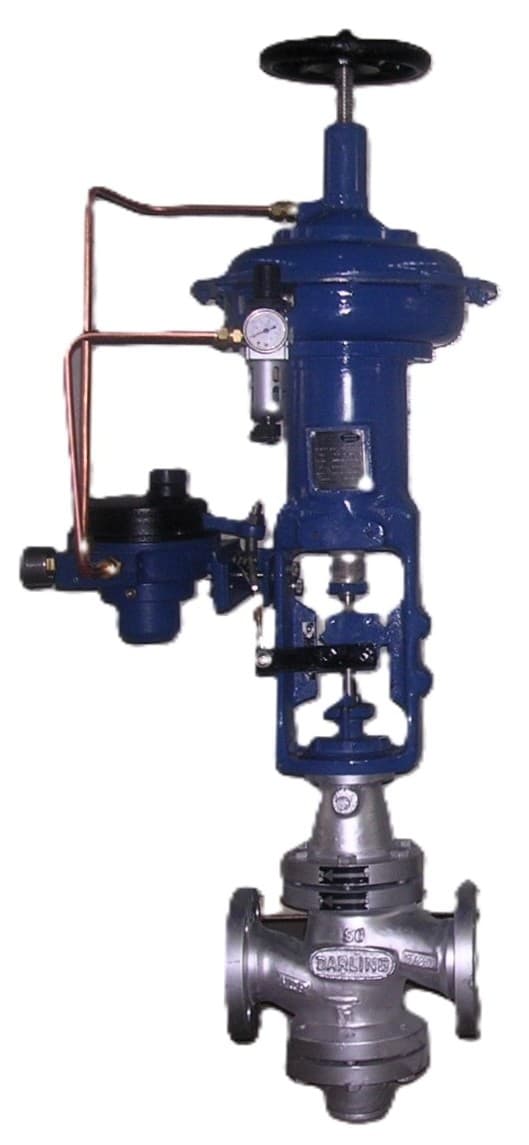 Robotrol pneumatic control valve for steam pressure reduction, supplied in Nepal