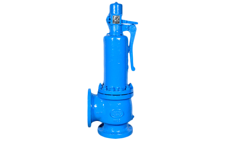 Spring-loaded safety relief valve for boilers and pressure vessels, supplied in Nepal